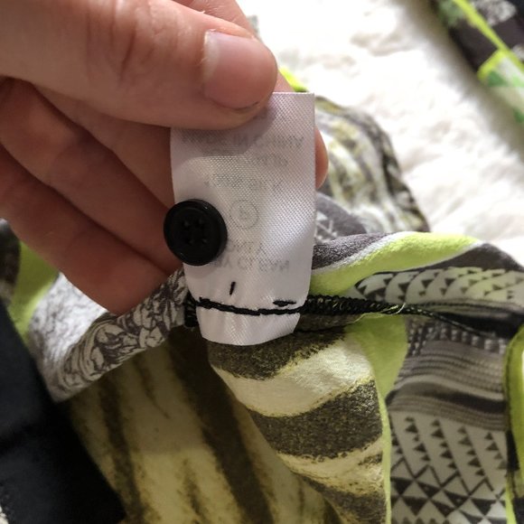 Stylish Women's Button Down Shirt - Black and Yellow by - Picture 8 of 8